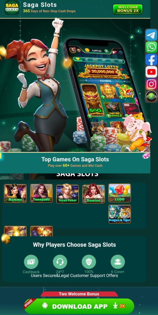 Saga slots game